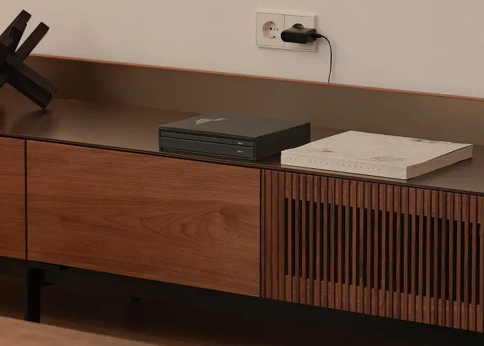 Stockholm television bench in a private residence