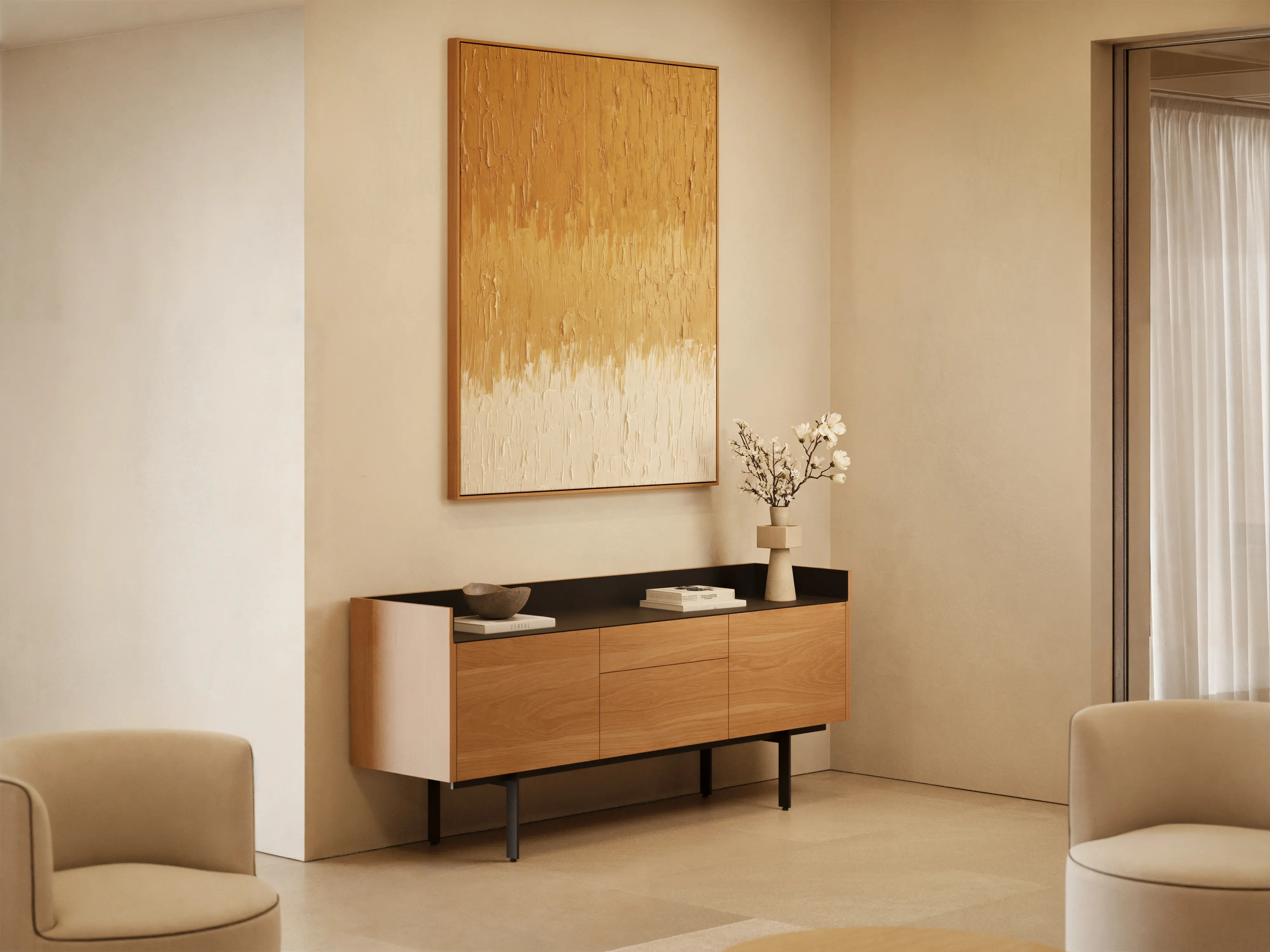 Stockholm sideboards in a meeting room