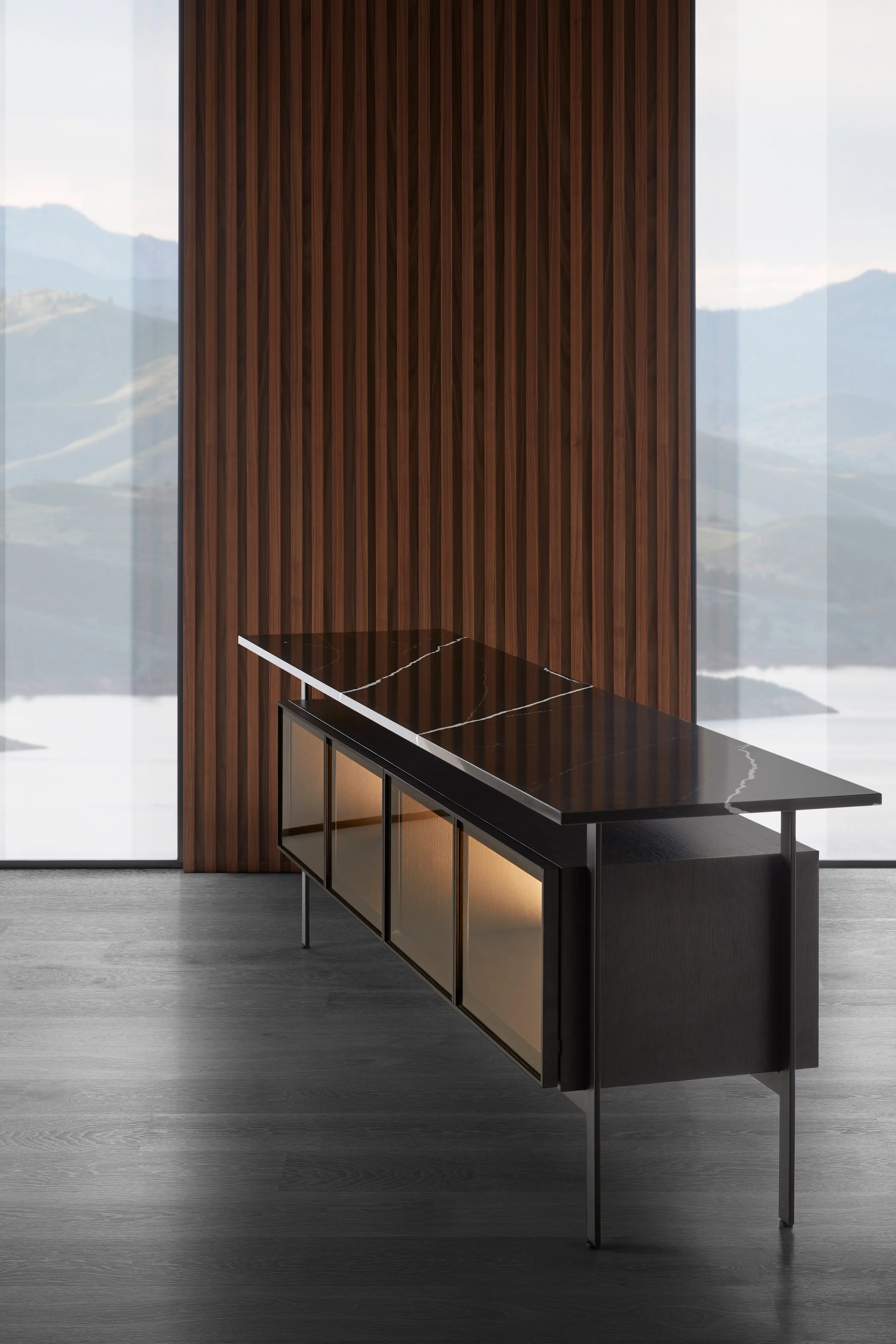 Chicago glass sideboard
