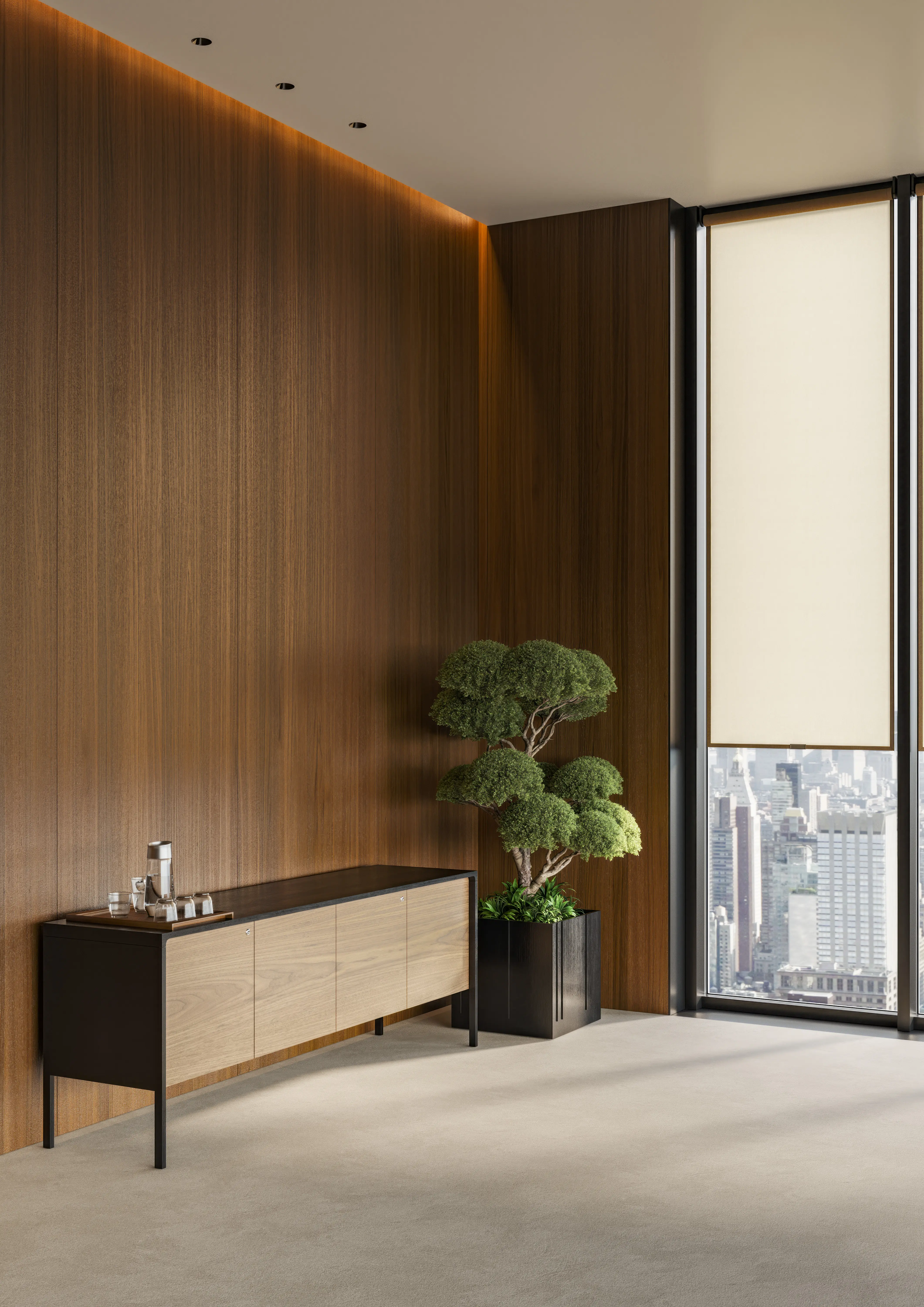 Tactile sideboard