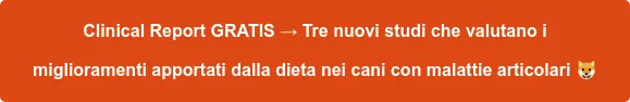 Clinical Report Gratis → Tre nuovi studi che valutano i miglioramenti apportati dalla dieta nei cani con malattie articolari