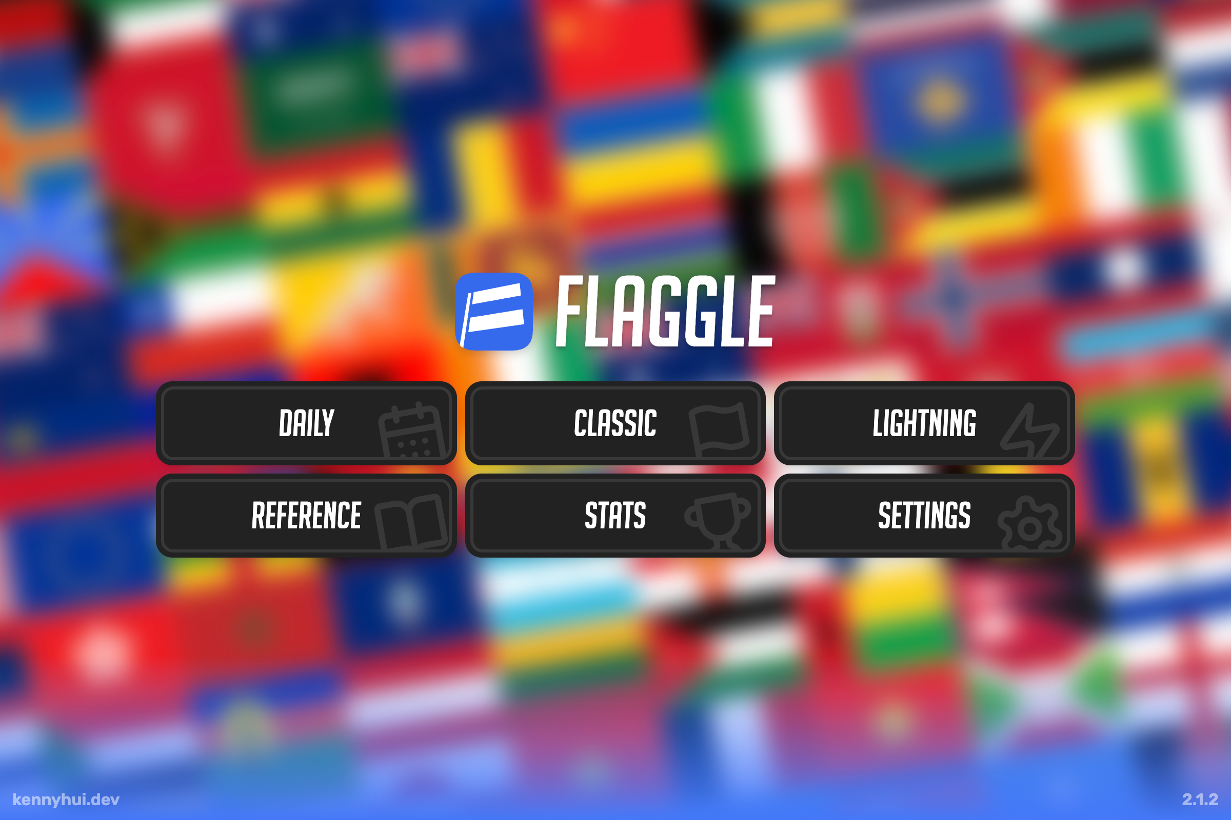 Flaggle main menu