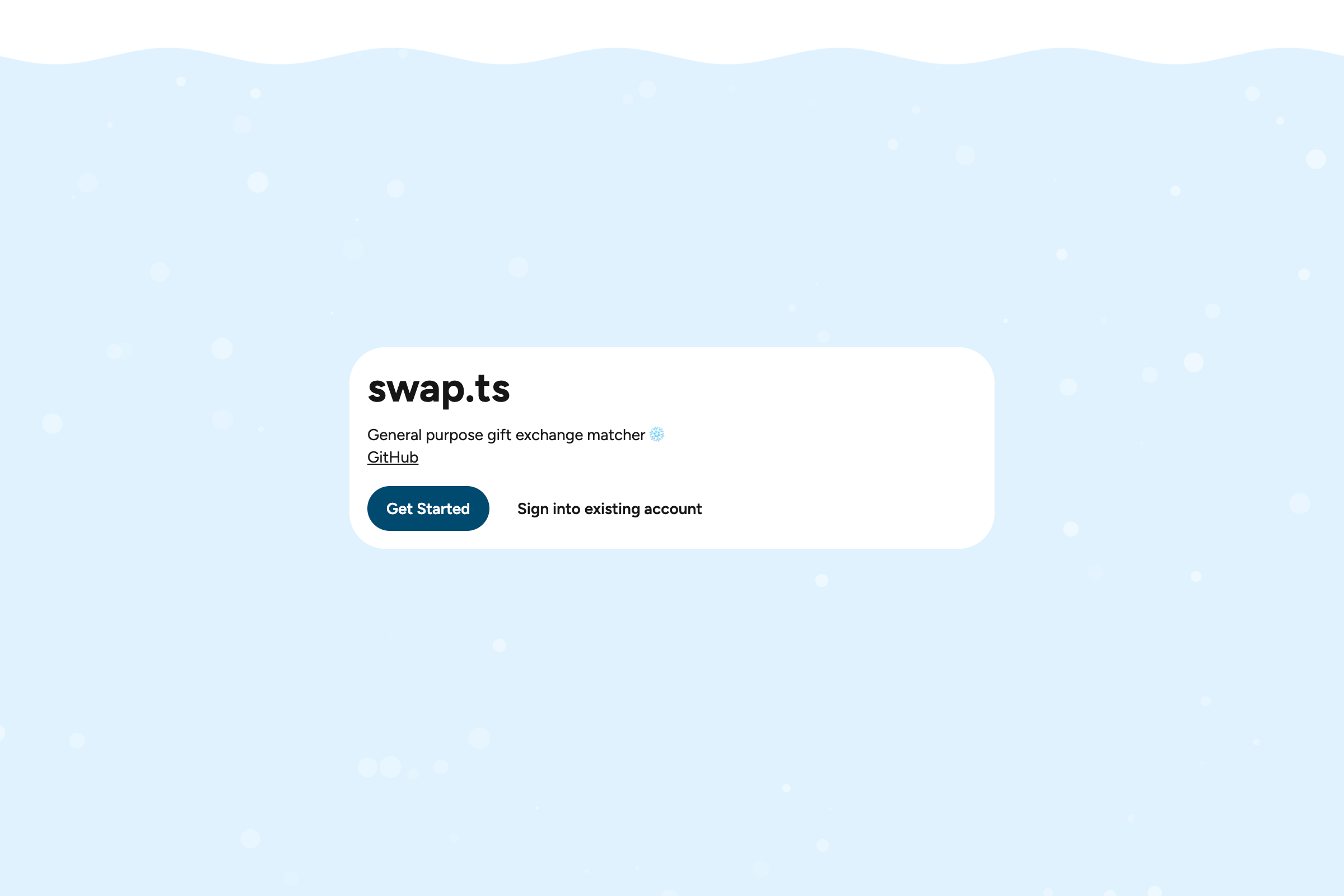 swap.ts homepage