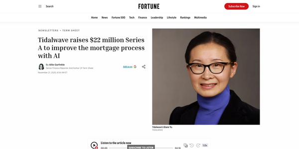 Building the Future of Mortgage Technology: Our $22M Series A
