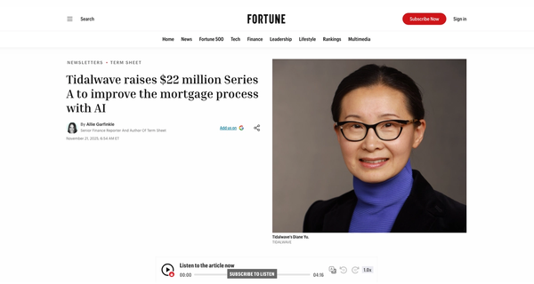 Building the Future of Mortgage Technology: Our $22M Series A