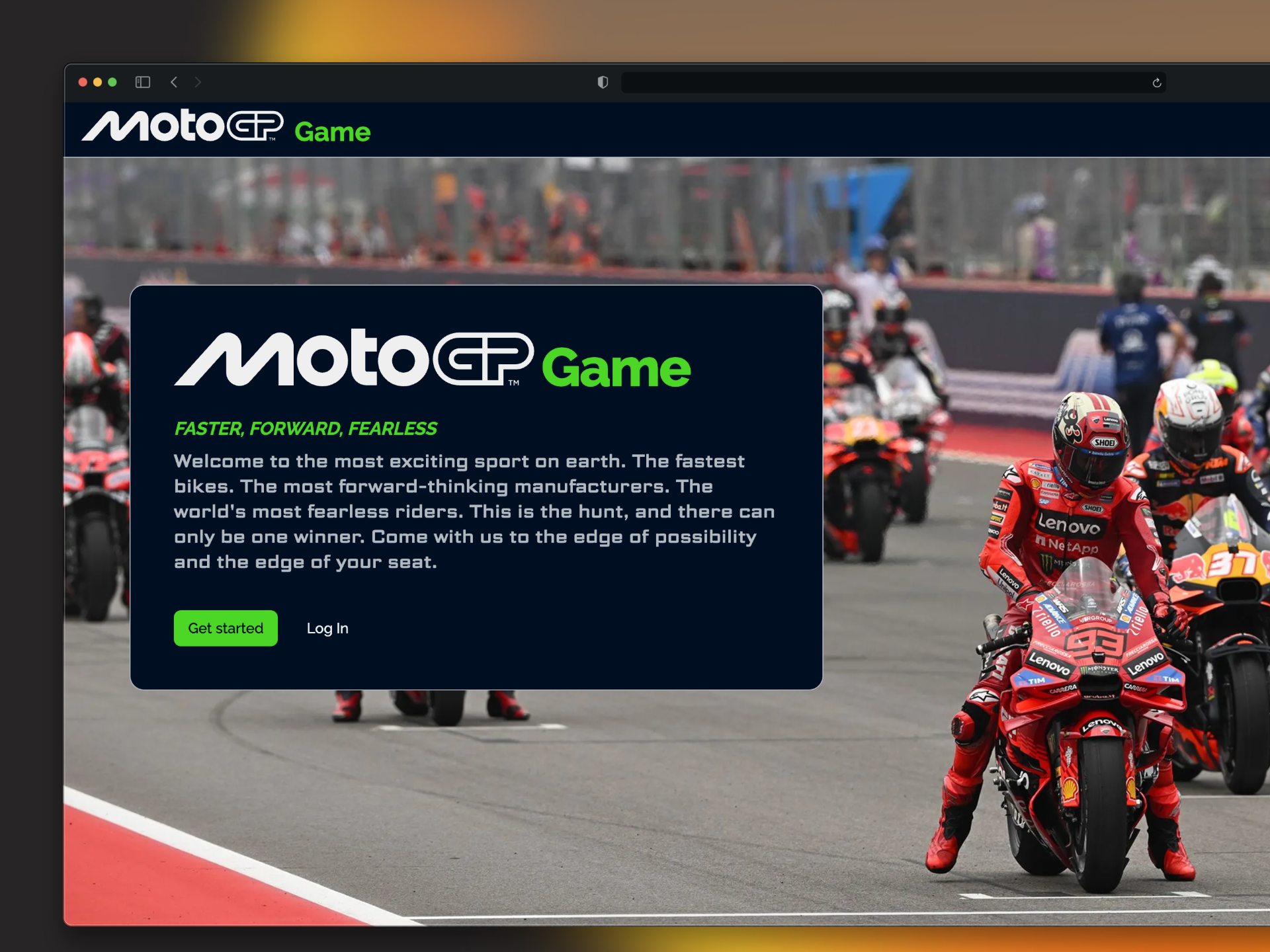 Screenshot of the project MotoGP Game by Ot Roca, also known as otrocadev