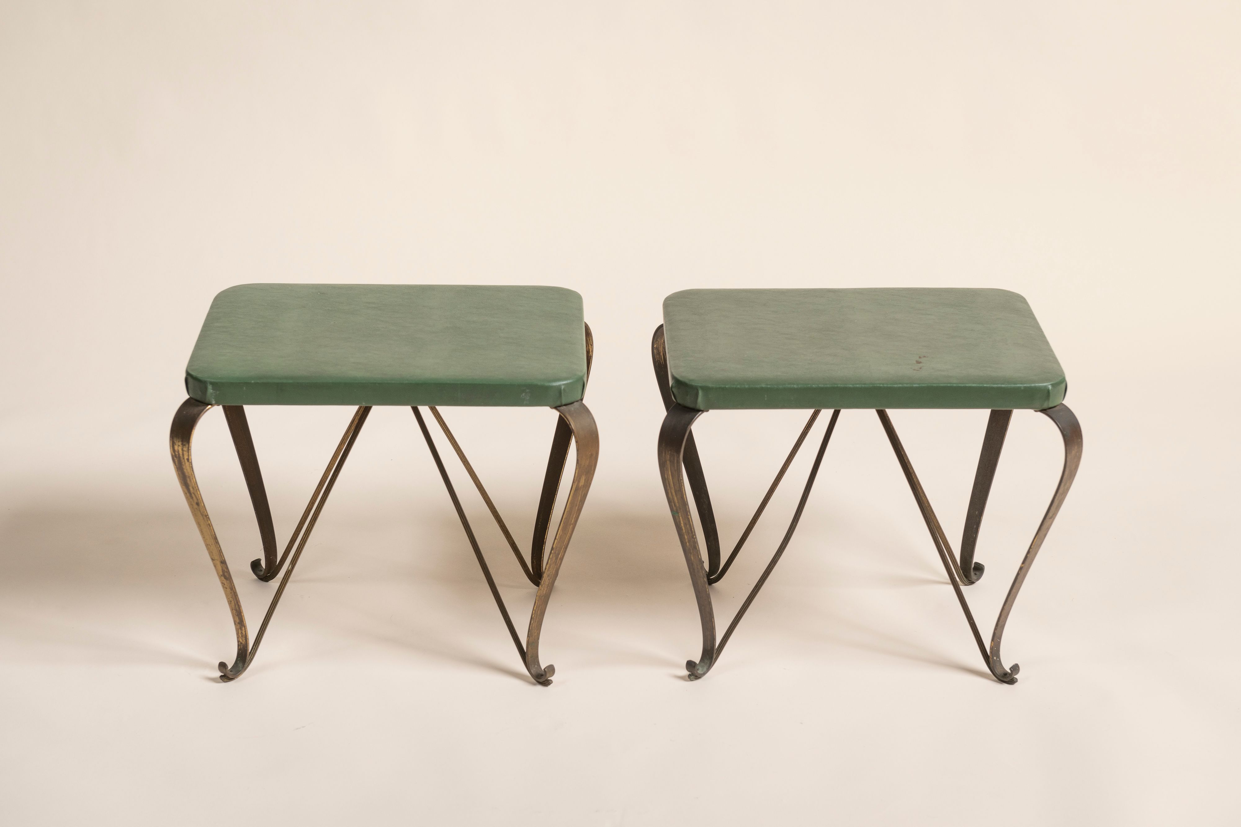 Pair of Midcentury Modern Italian Stools | Ken Fulk