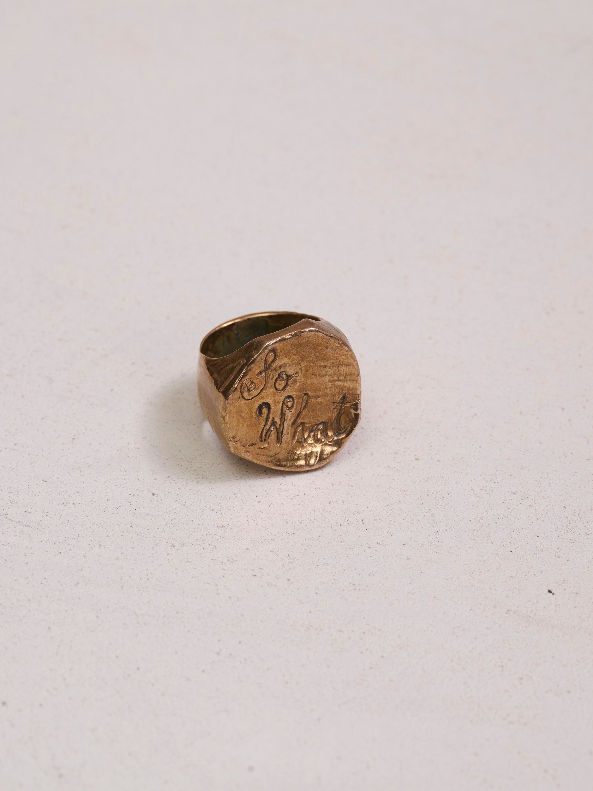 Kiss My Ring Bronze Ring | Ken Fulk
