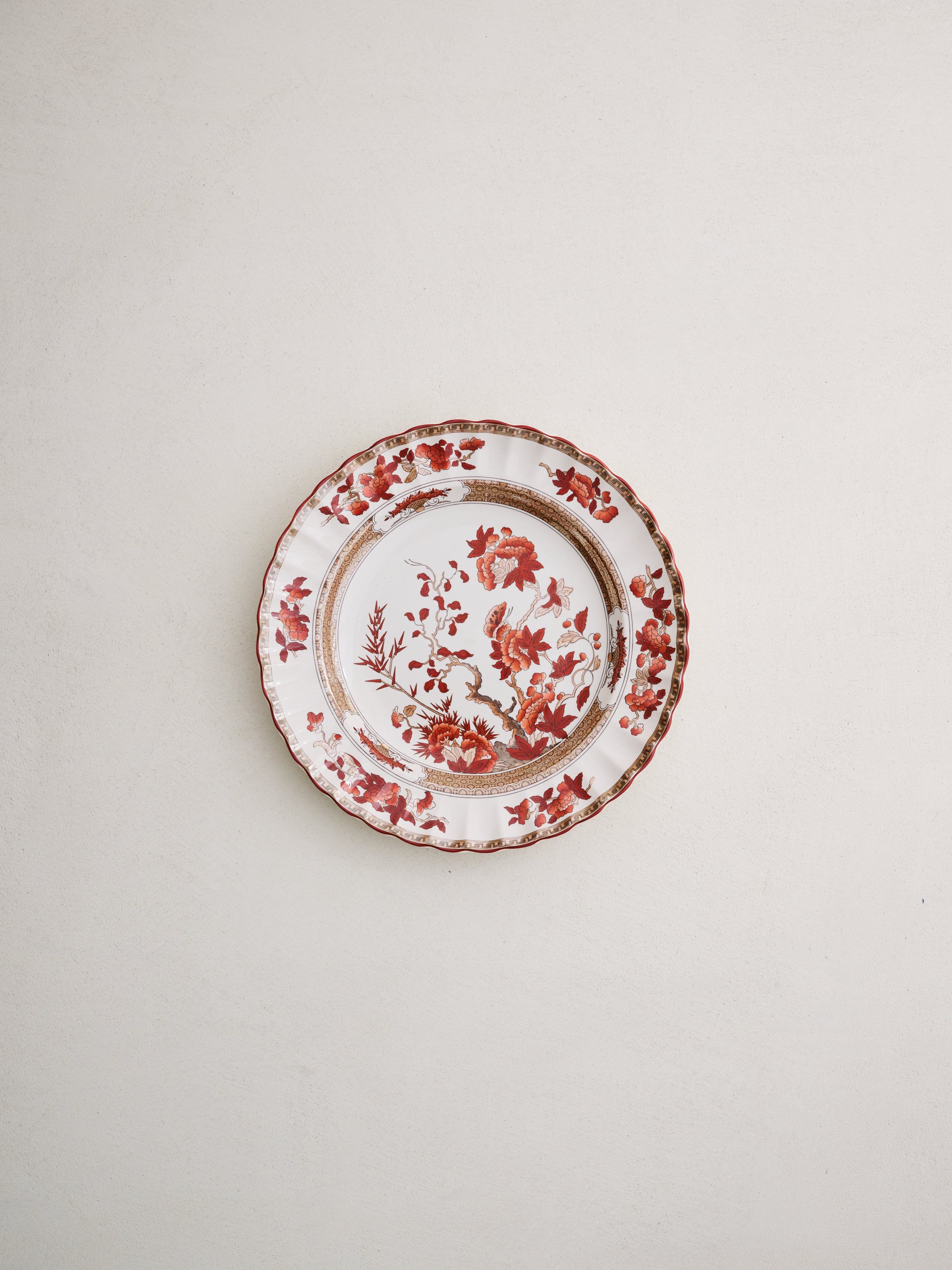 Spode Indian Tree Orange Rust Plates | Ken Fulk