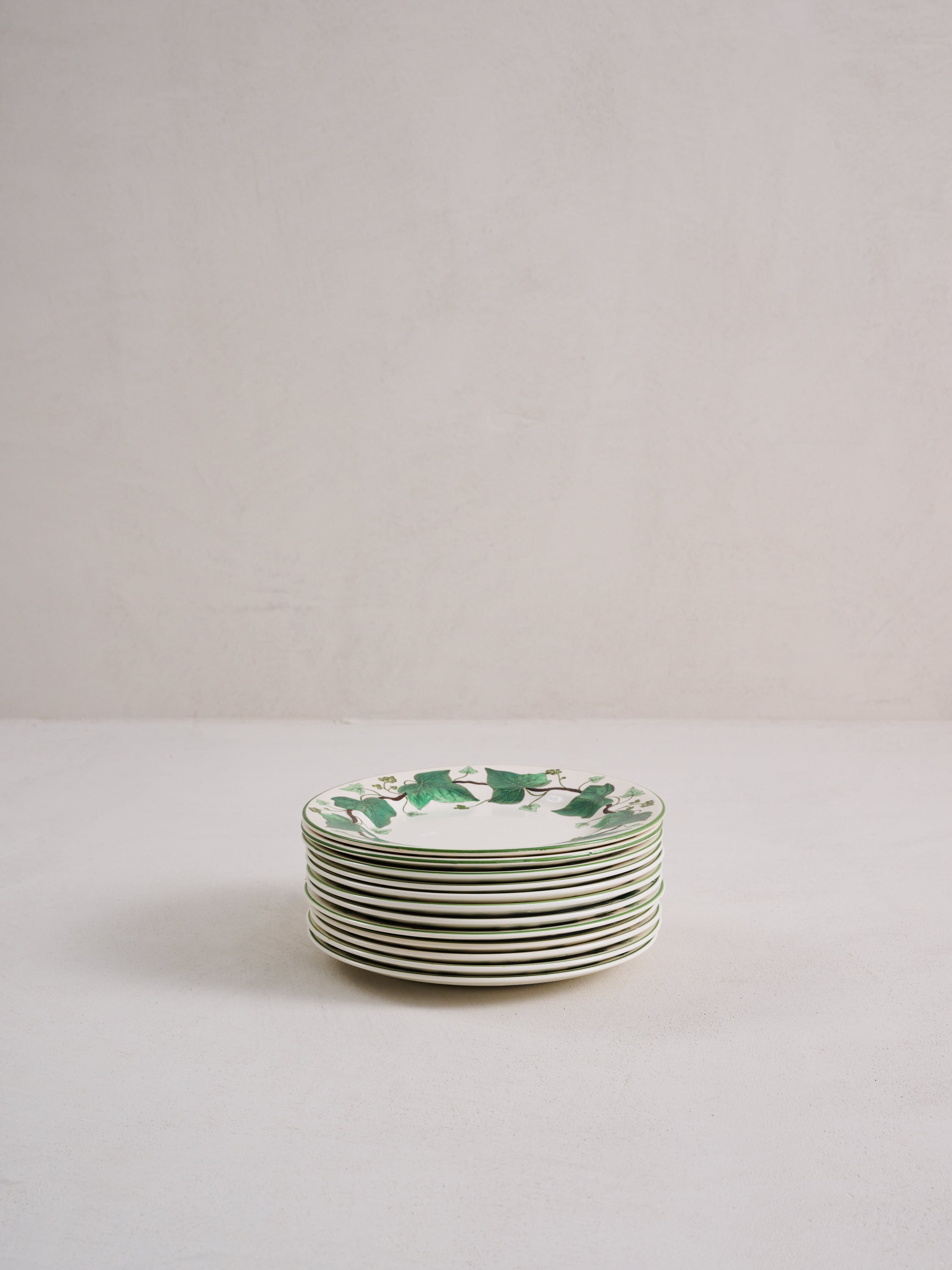 Wedgwood Salad Plate Napoleon Ivy Green (Queen's Ware) | Ken Fulk
