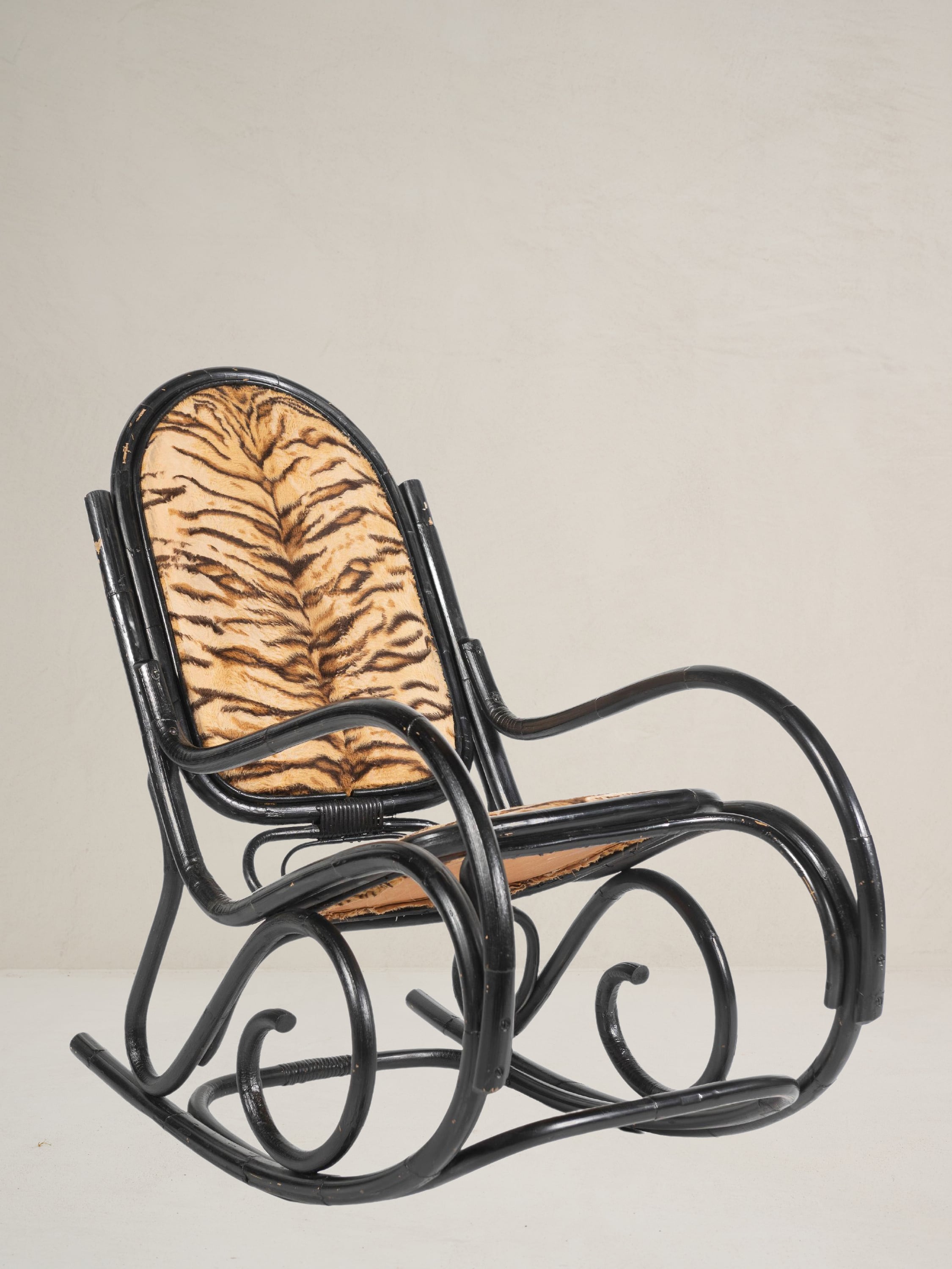 Vintage Ebonized Bentwood Rocking Chair, Thonet, Circa 1920 | Ken Fulk