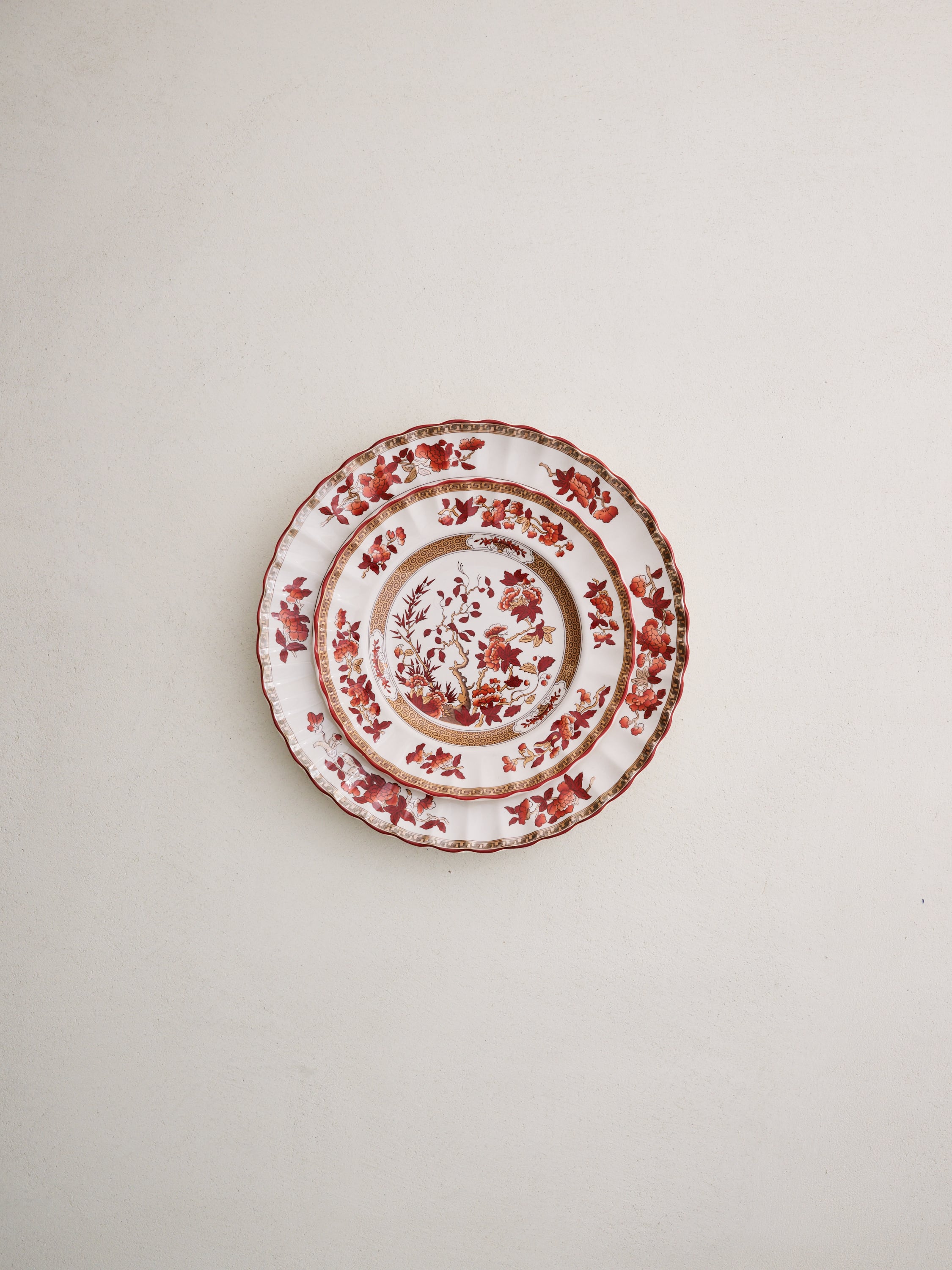 Spode Indian Tree Orange Rust Plates | Ken Fulk