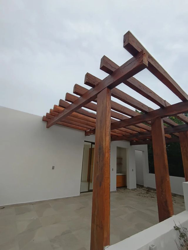 Roof garden con pérgola