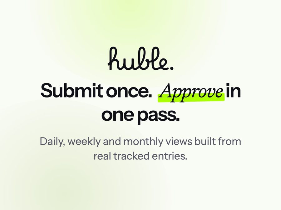 Time entry review, then a day, a week and a month of tracked hours