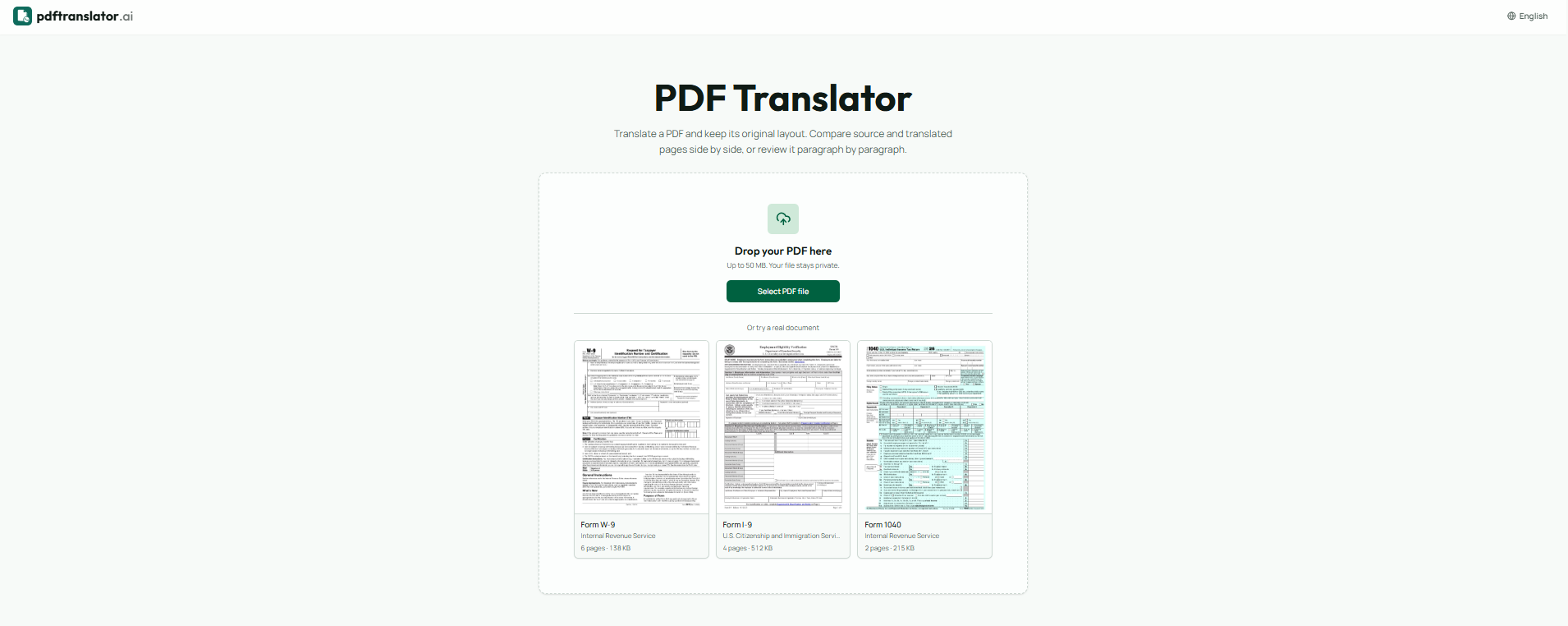 AI PDF Translator