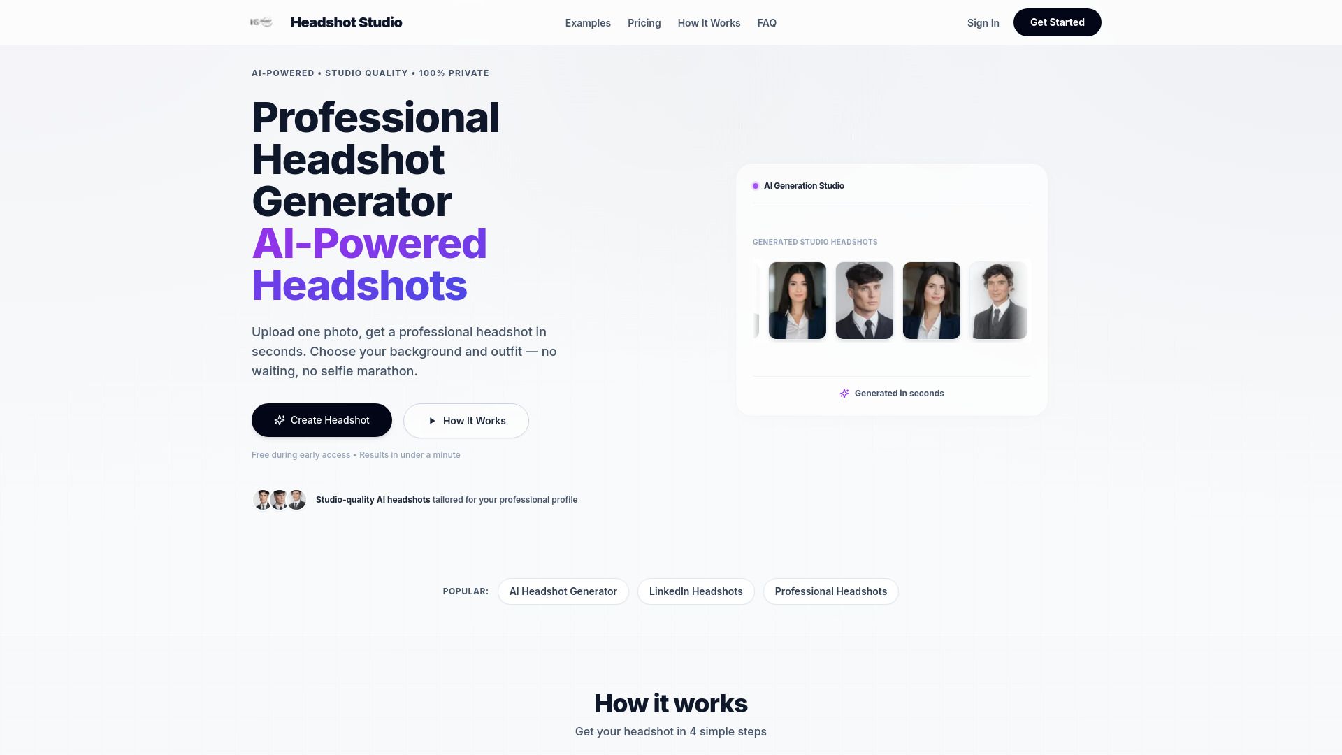 Professional Headshot Generator
