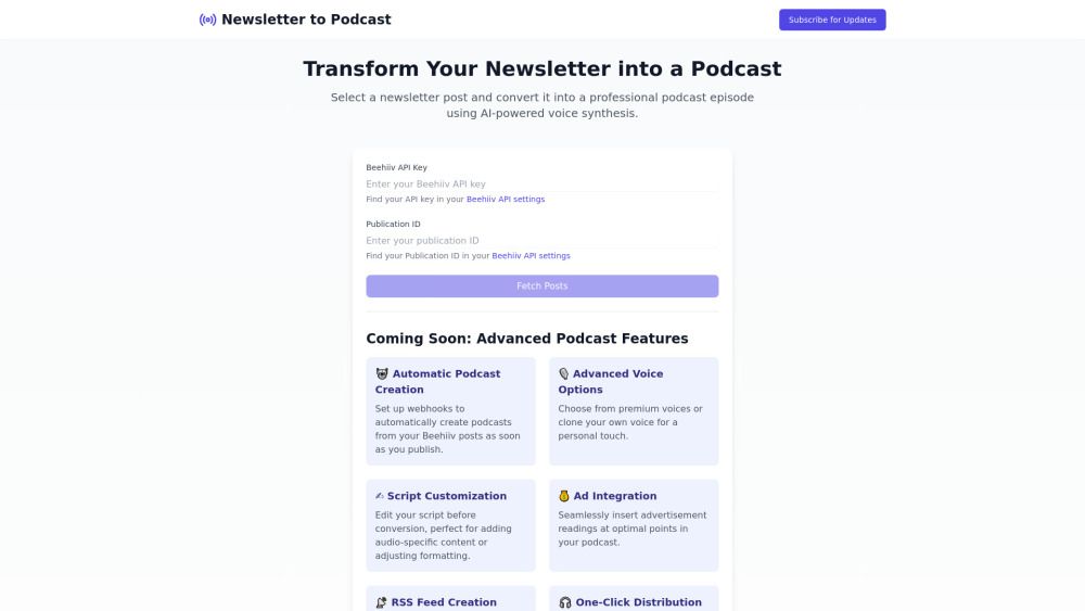 Newsletter2Podcast