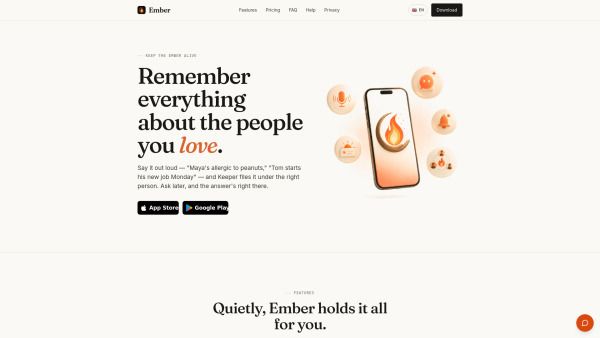 Ember: Relationship Keeper