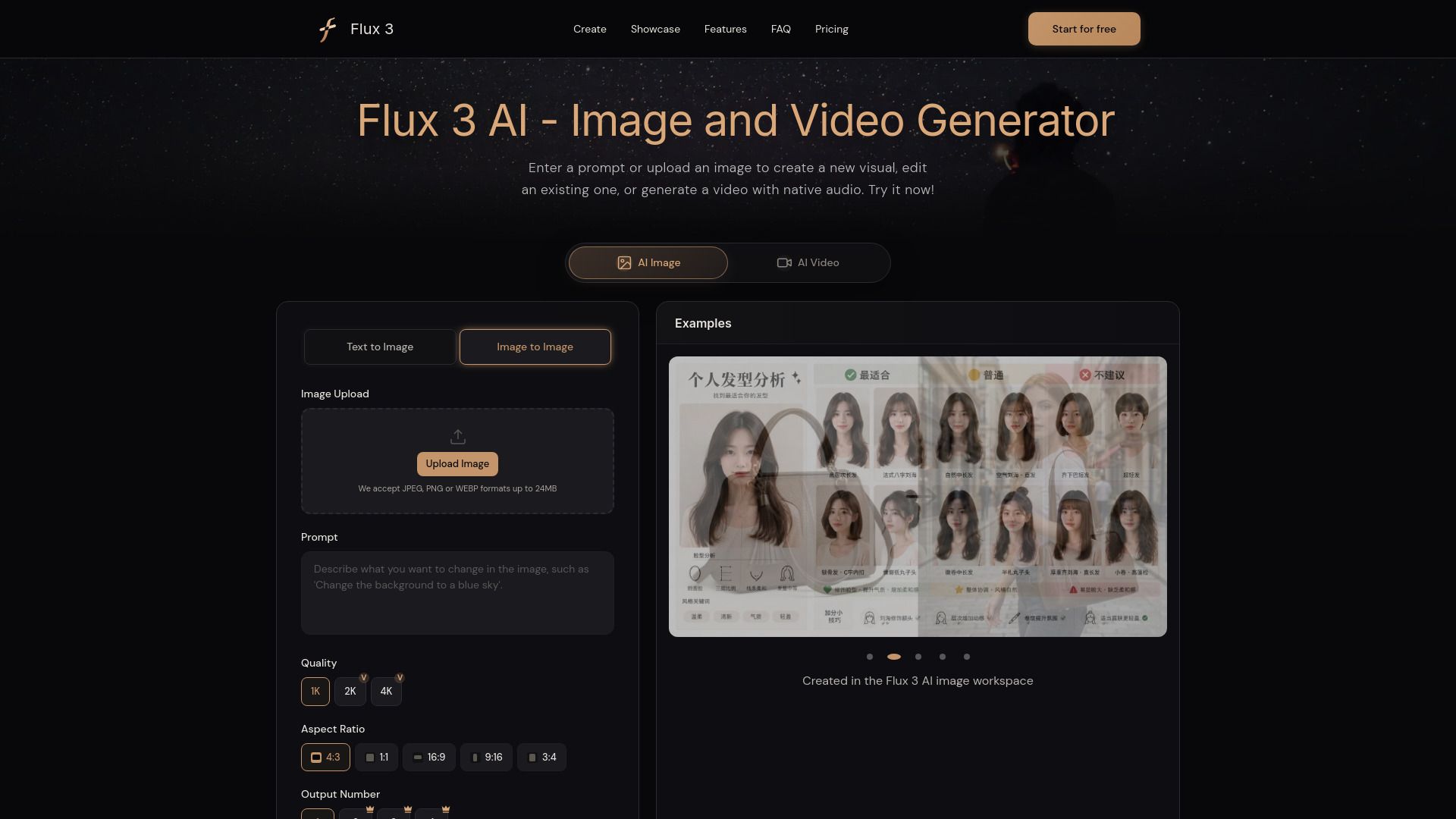 Flux 3 AI - Image and Video Generator