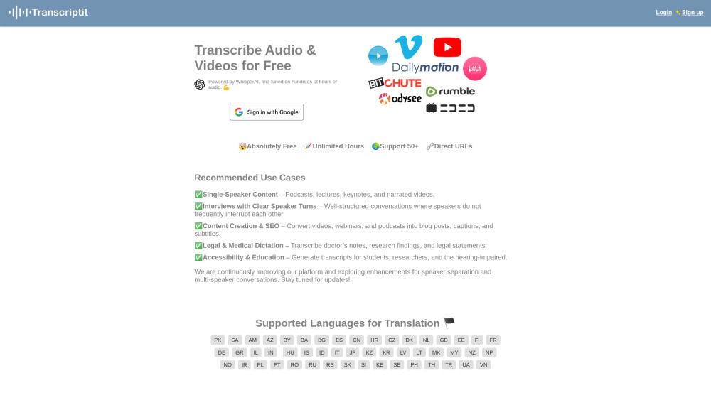 Transcribe Audio & Video for Free | AI-Powered Transcription