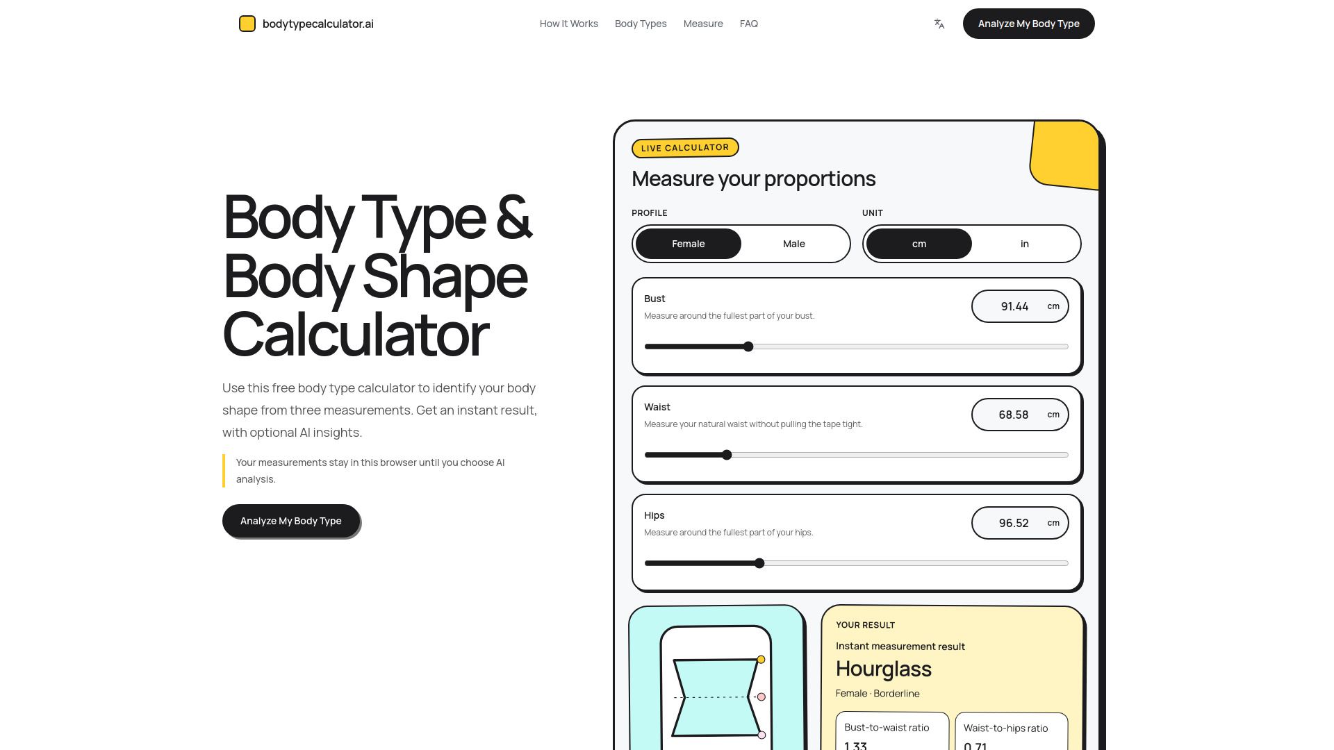Body Type Calculator - 1