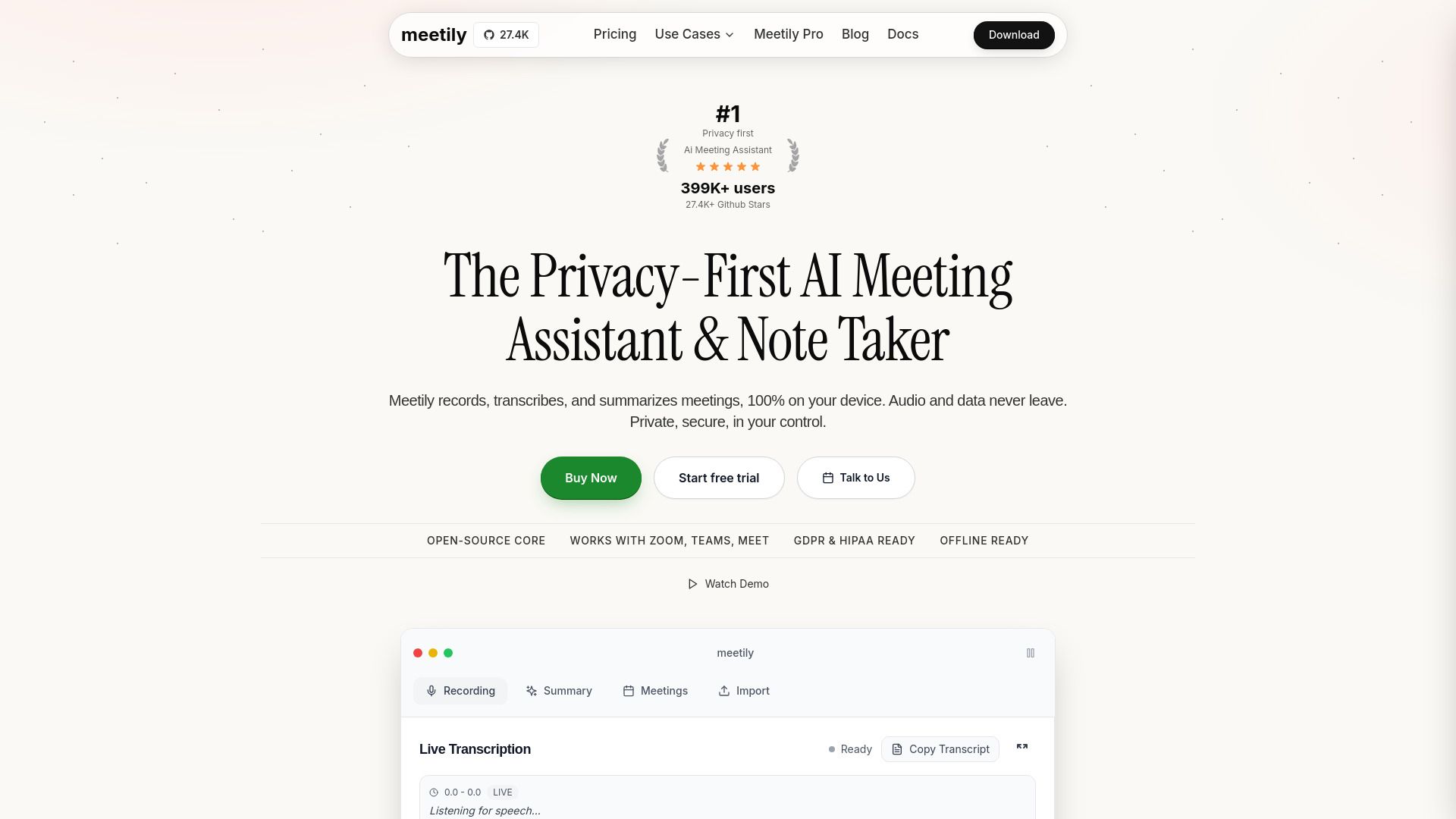 Meetily AI