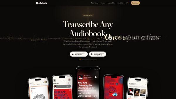 HushBook: Read while you listen