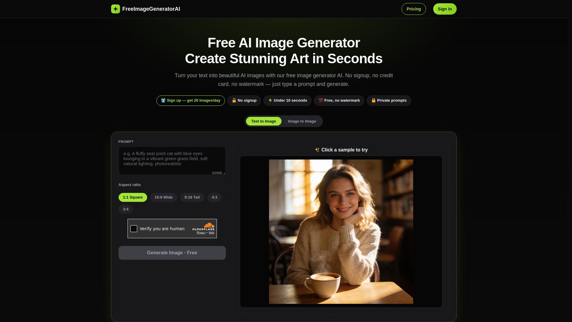 Free Image Generator AI