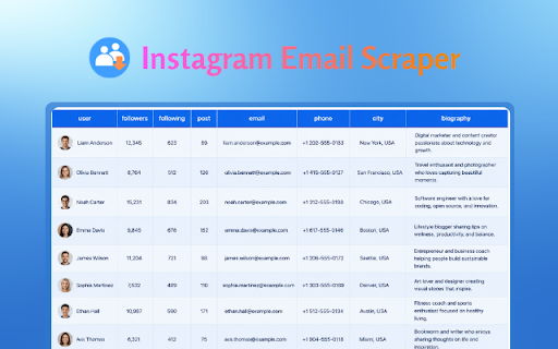Instagram Email Scraper