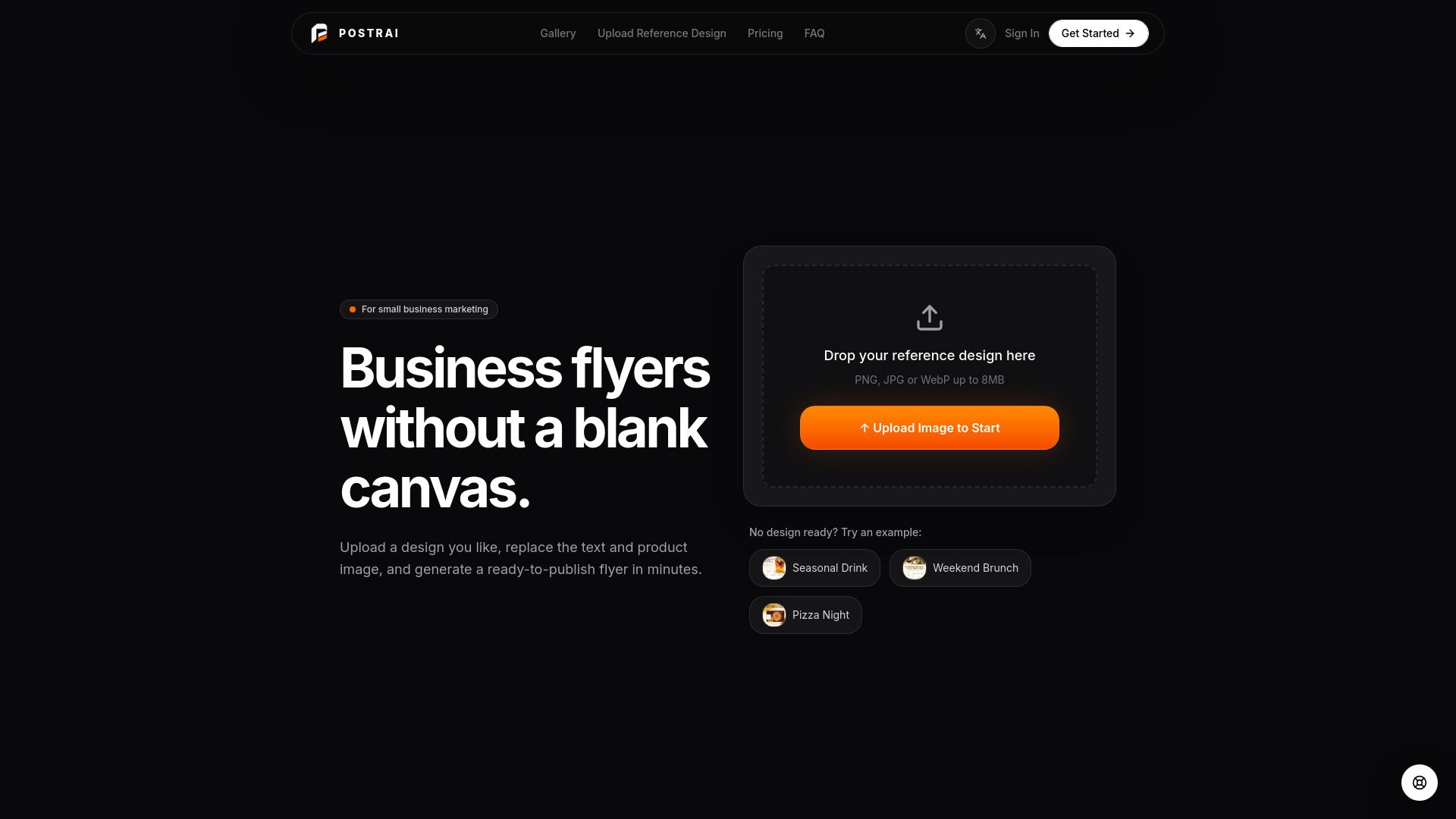 Postrai – AI Flyer Generator for Small Business