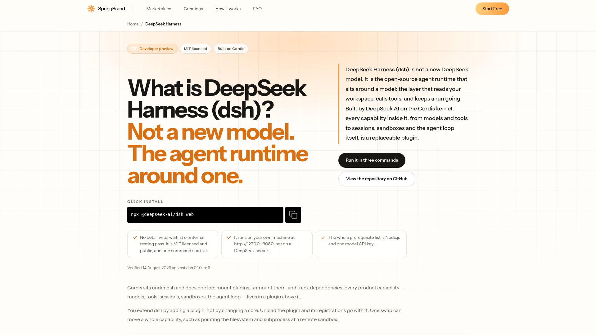 springbrand deepseek harness