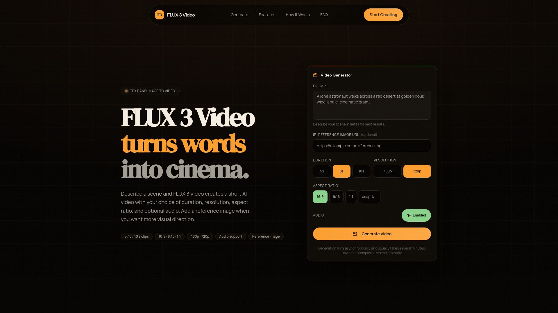 FLUX 3 Video