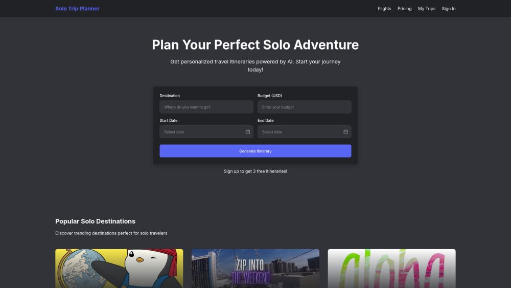 Solotripplanner.com