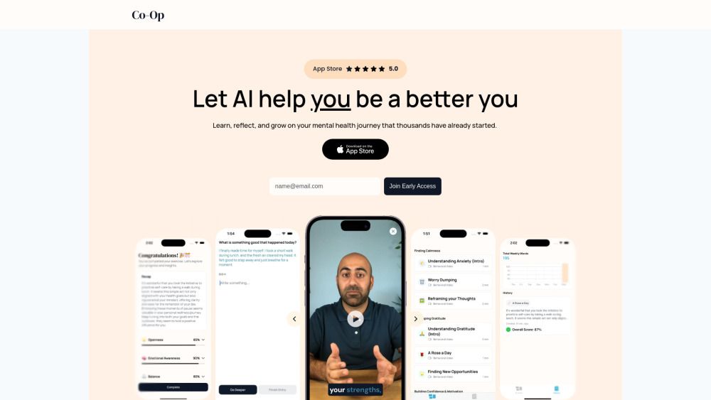 Co-Op - Self-Therapy App