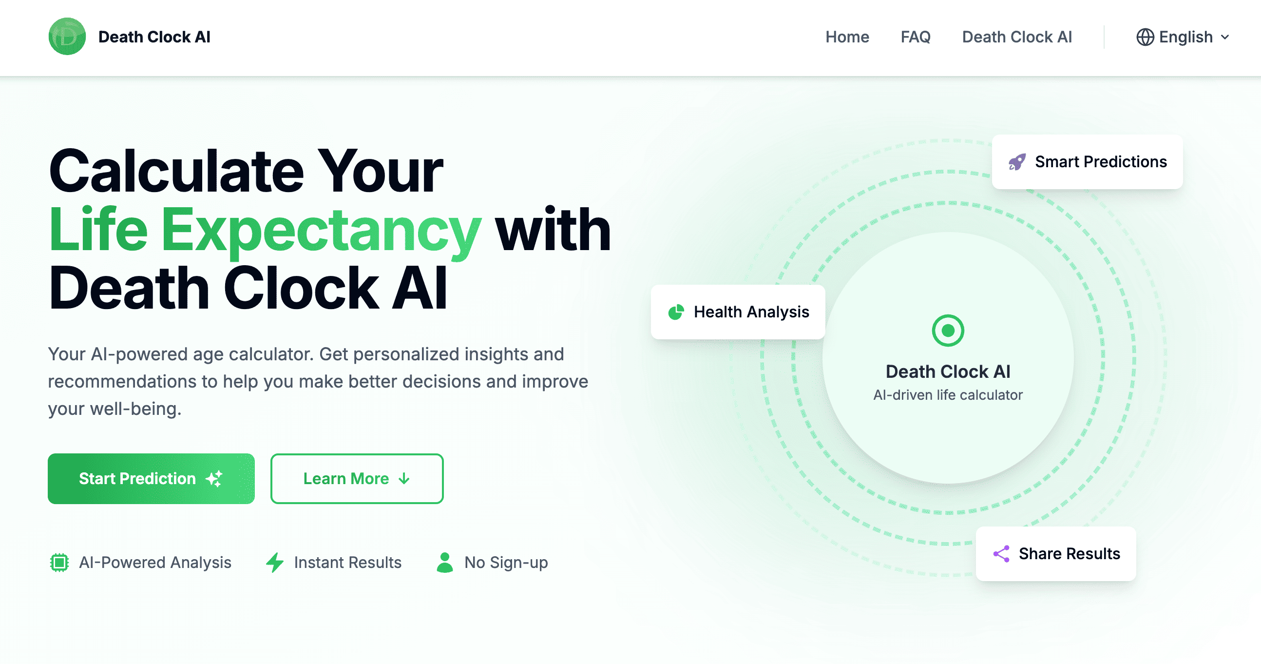 Death Clock AI - Unlock the power of AI-driven age calculator with ...