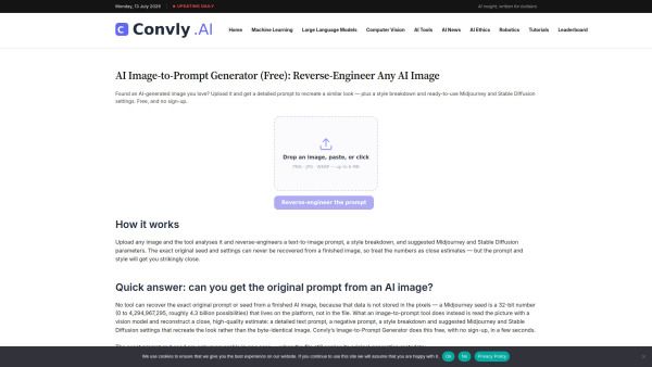 Convly AI Image-to-Prompt