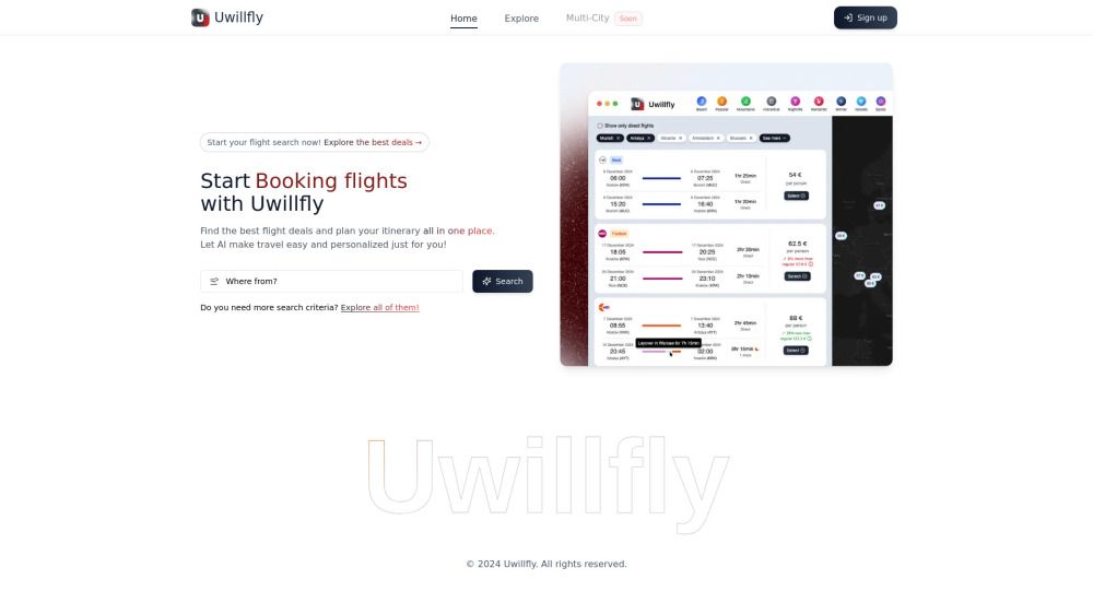 Uwillfly