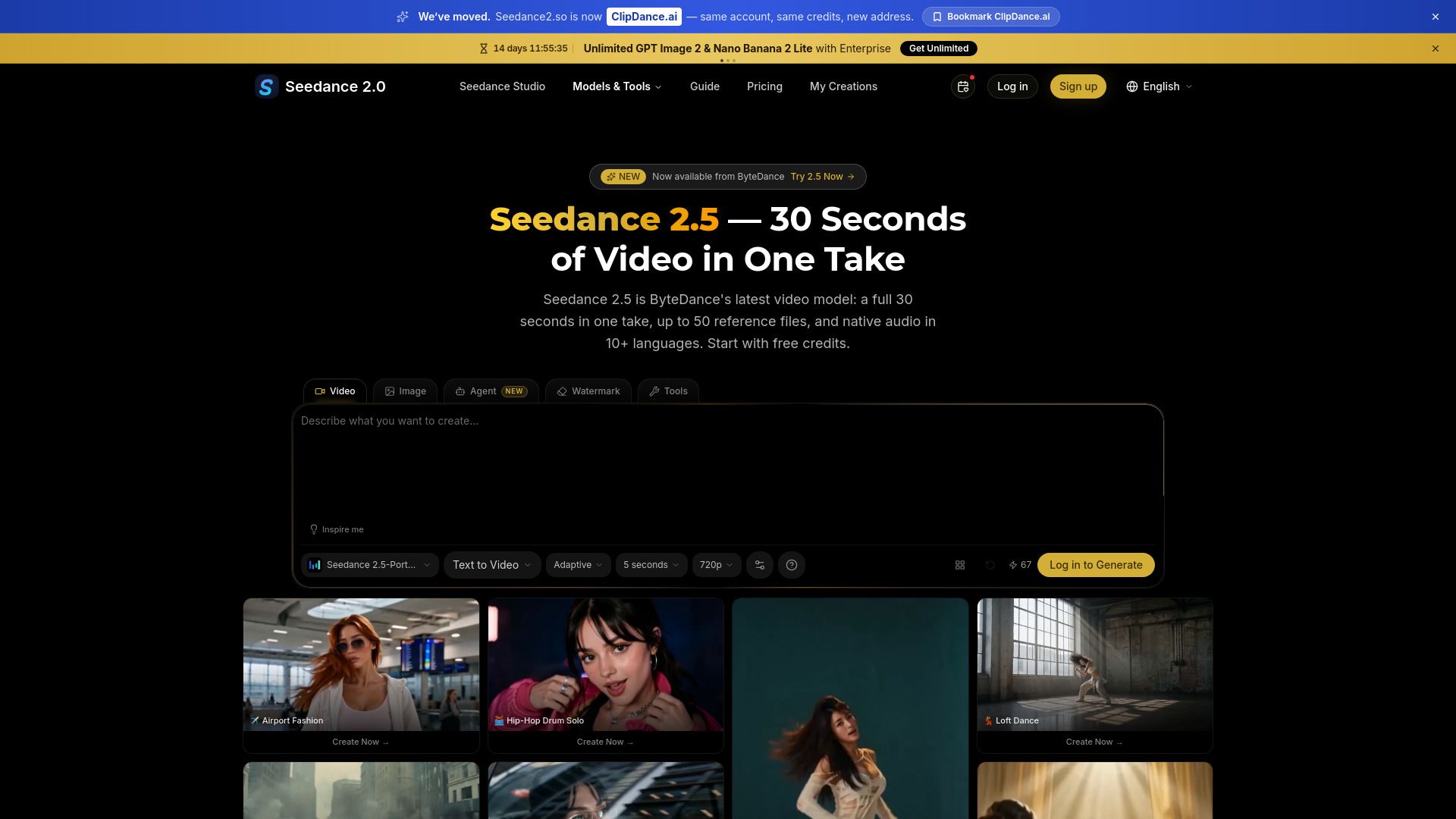 seedance 2.5 - clipdance