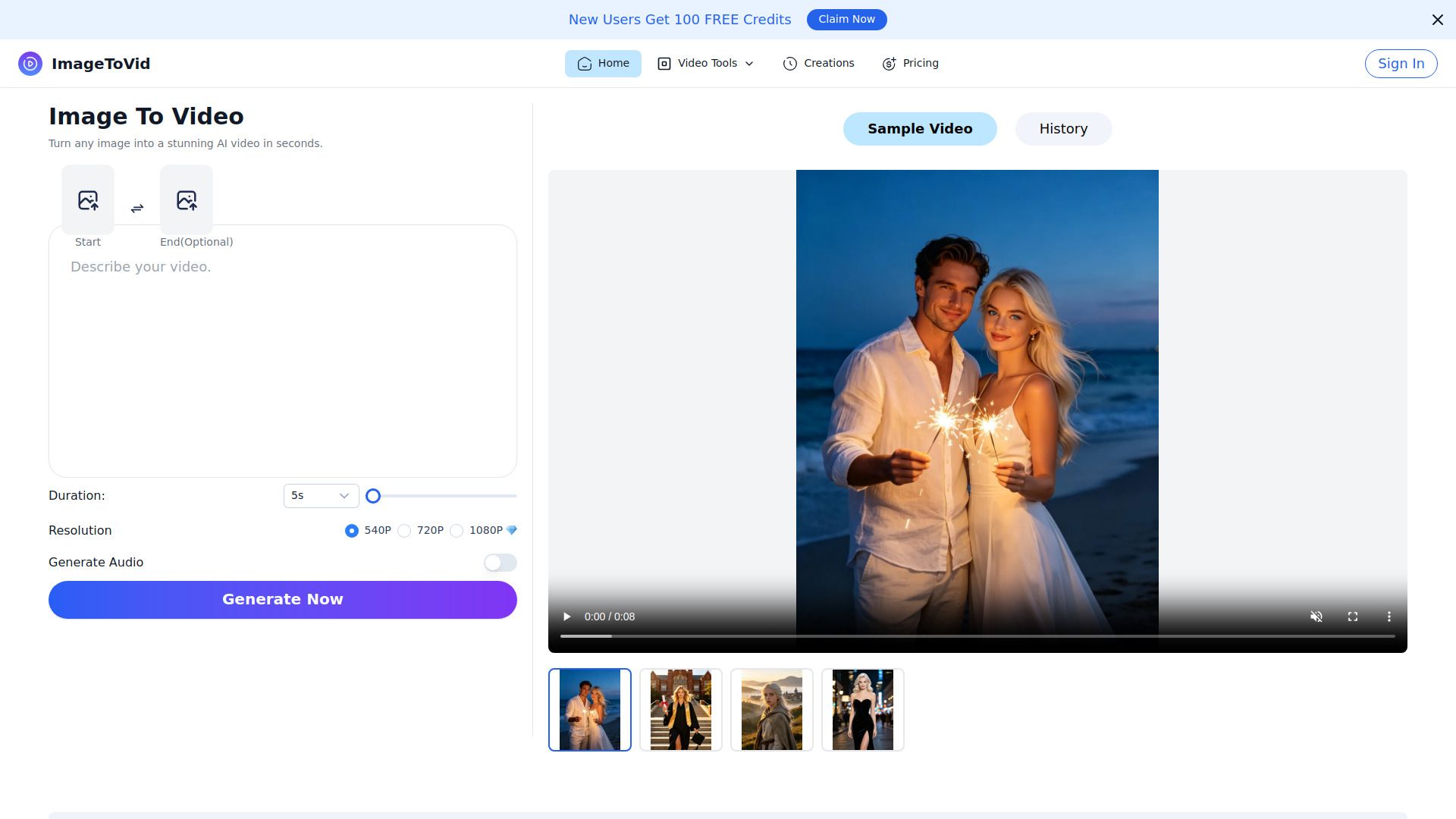 Free Image to Video AI Generator | ImageToVid AI