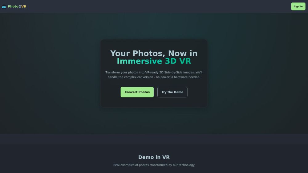 Photo2VR