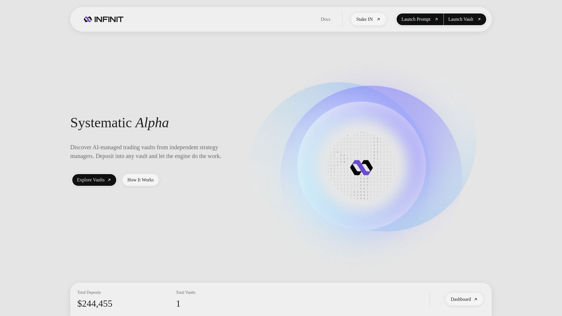 AI-Managed Trading Vault Marketplace