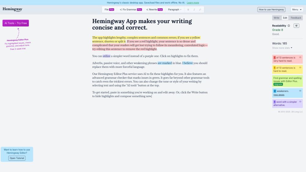 Hemingway Editor