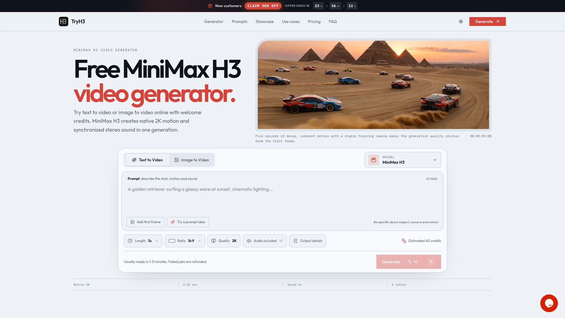 Try Minimax H3