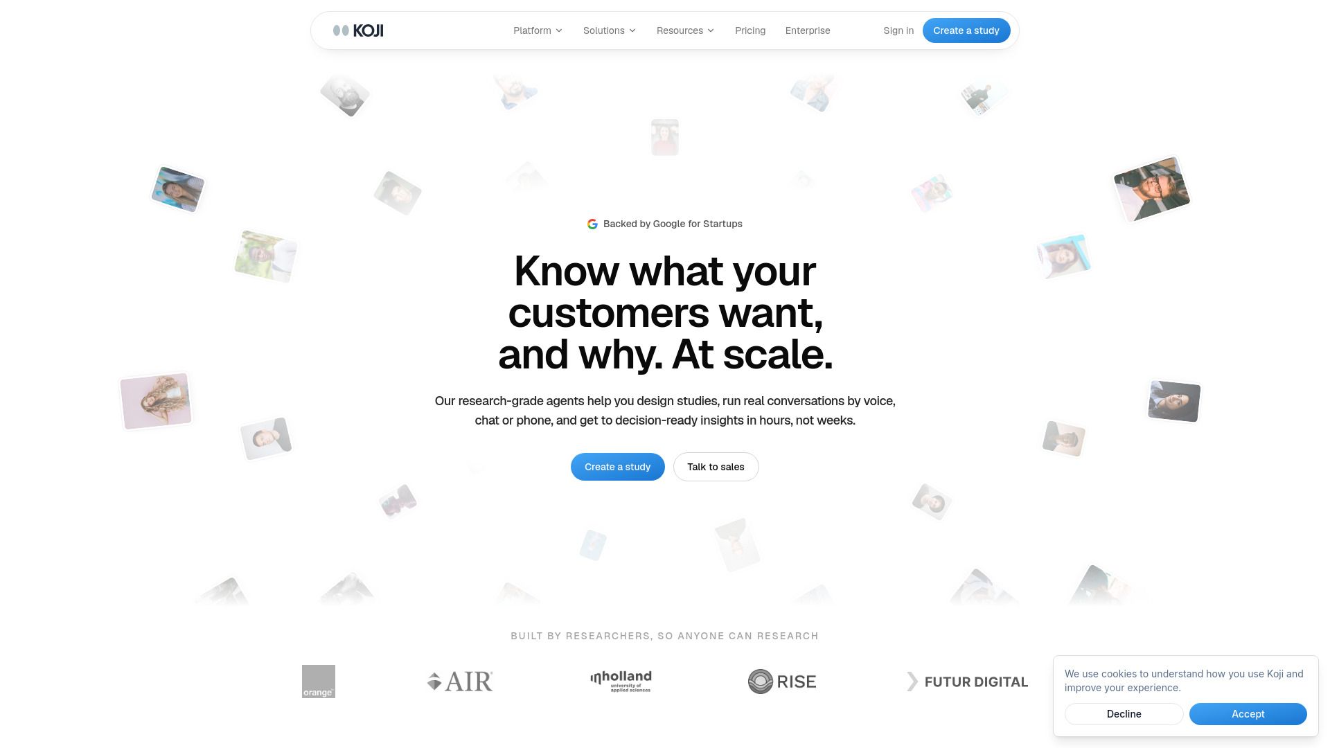 Koji AI-Native Research Platform