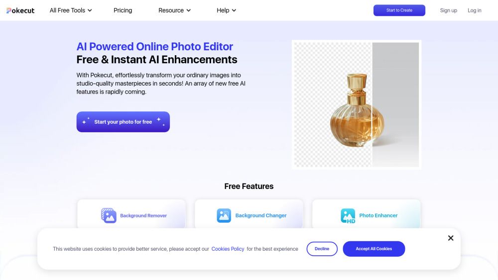 Pokecut-AI Powered Online Photo Editor