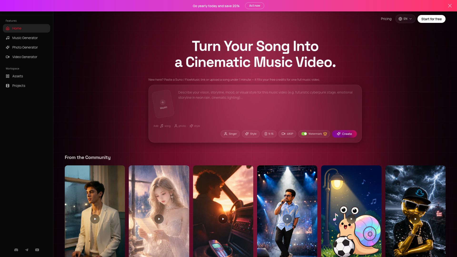 AI Music Video Generator - so