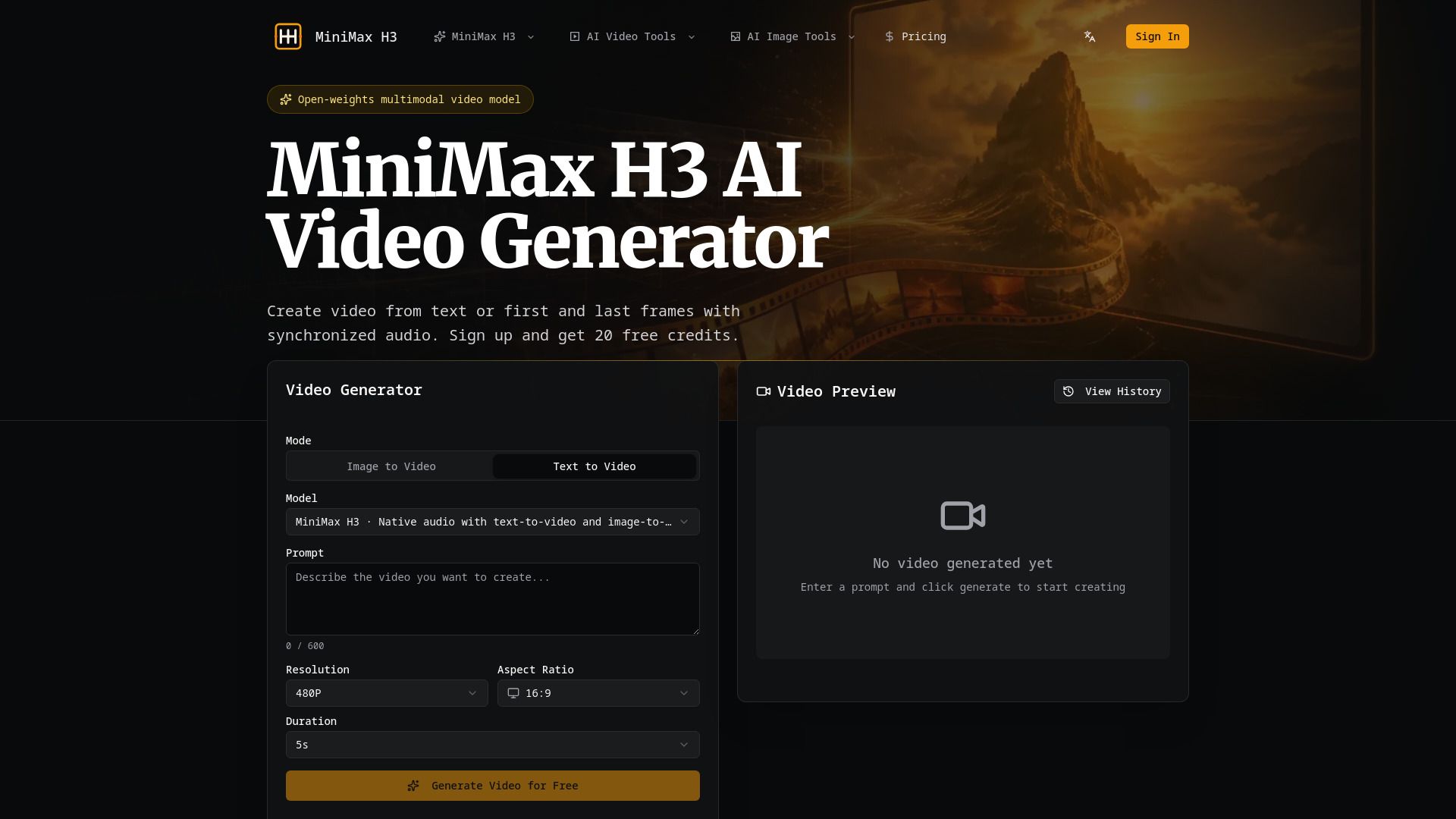 MiniMax H3 - info