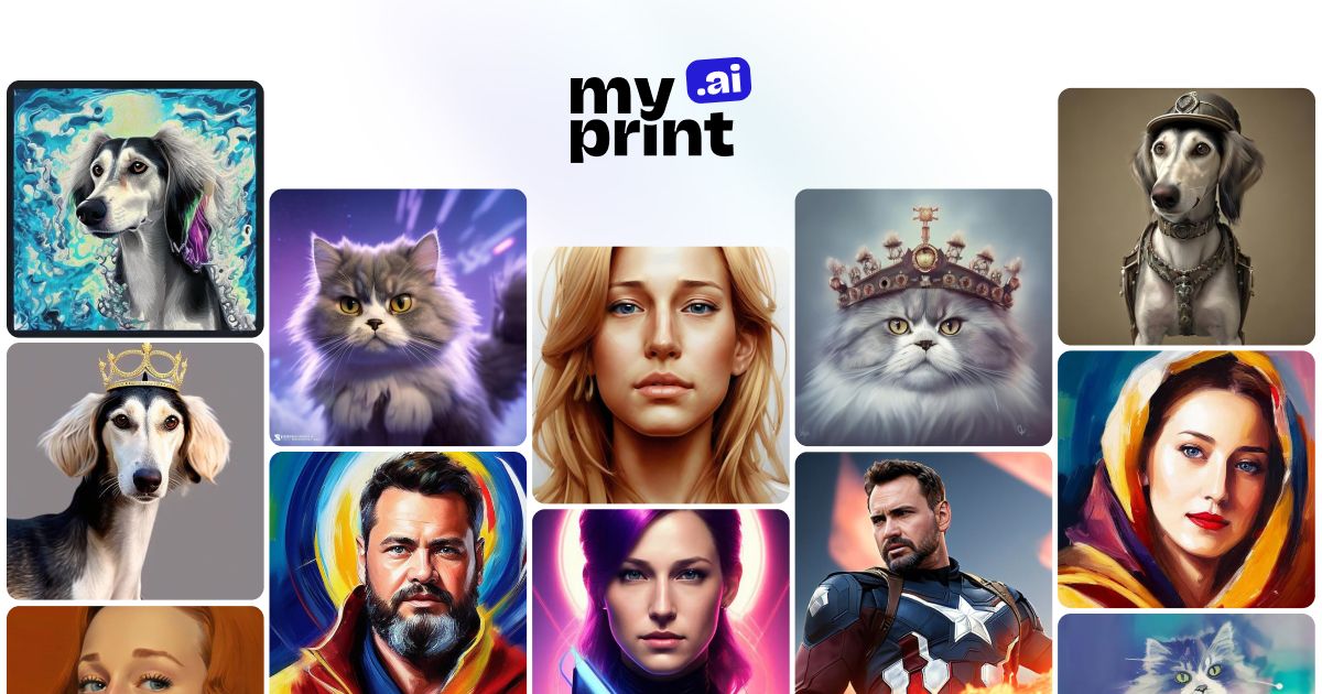 Generate AI artworks from your photos - MyPrint.ai