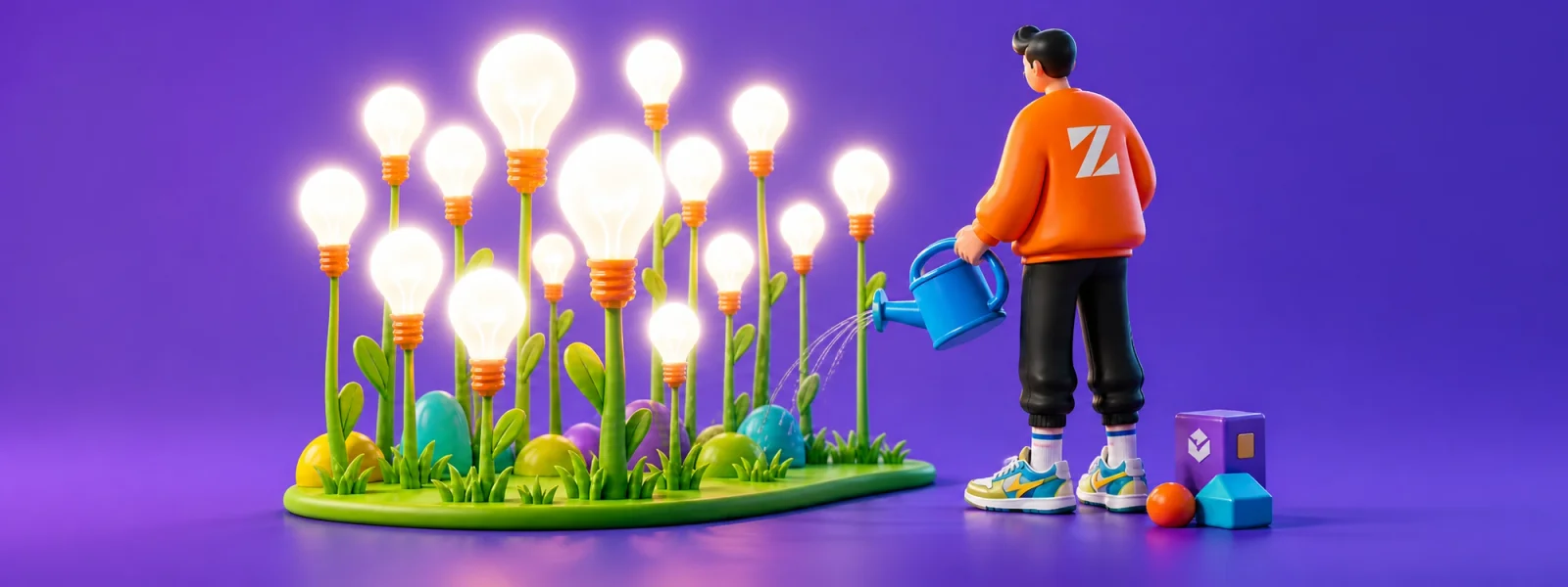 A creative director watering his garden of innovators.