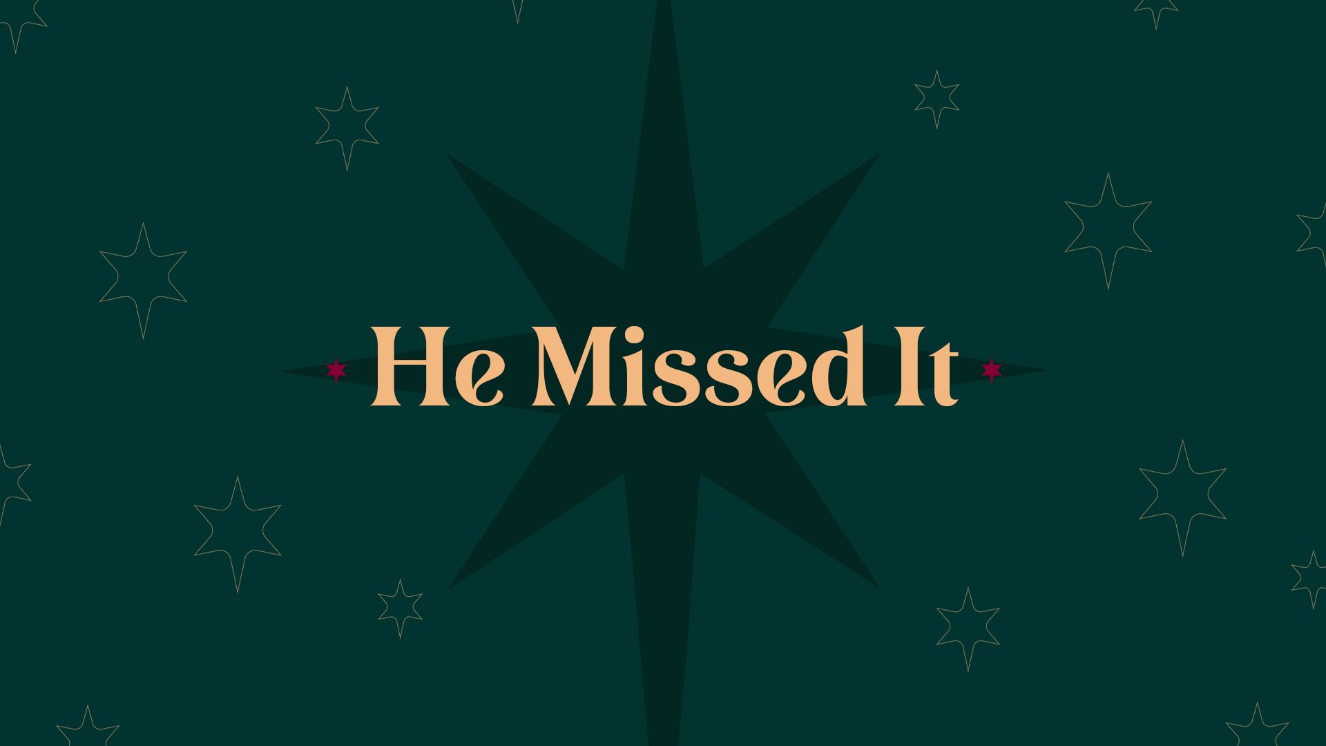 He Missed It Series Graphic